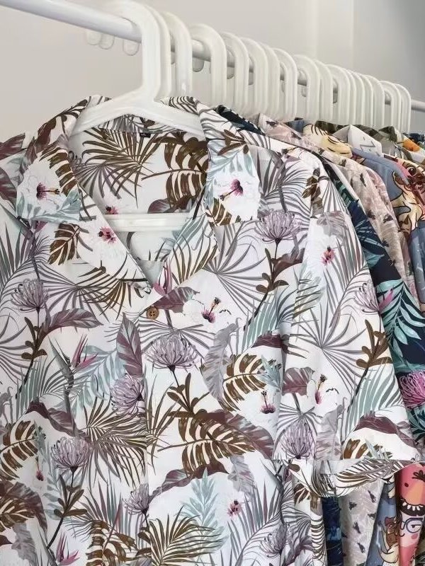 Vintage Hawaiian Floral Shirt - Chemise florale thaïlandaise vintage, coupe ample,