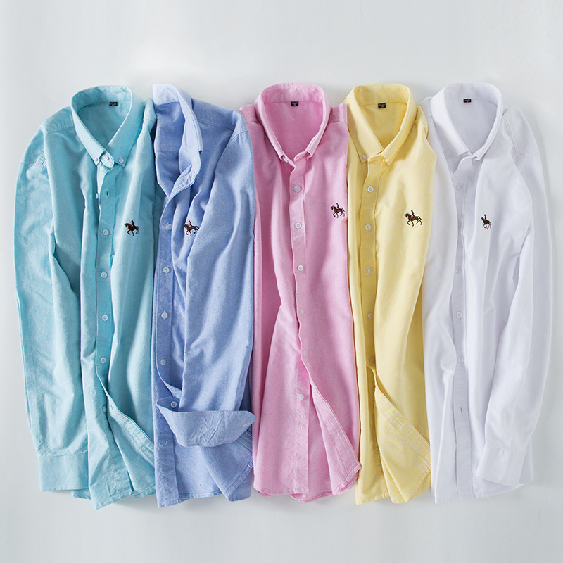 Oxford Cotton Casual Shirt Business - 6XL 100% coton Oxford chemise blanche