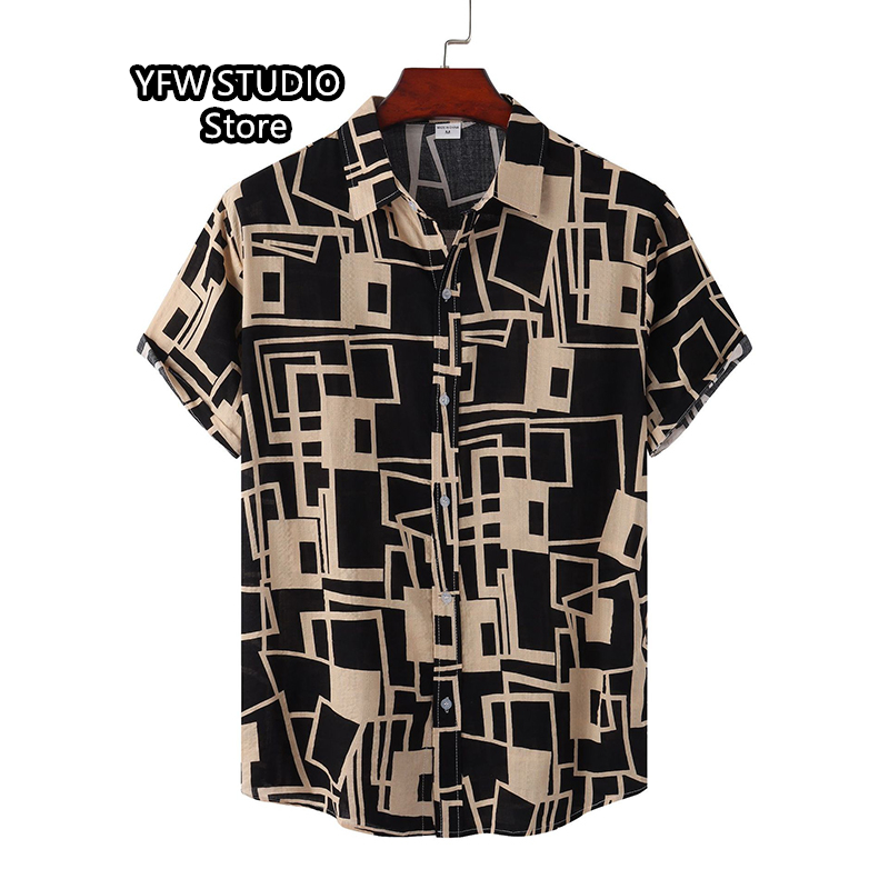 Vintage Hawaiian Floral Shirt - Chemisier imprimé hawaïen pour hommes, chemise