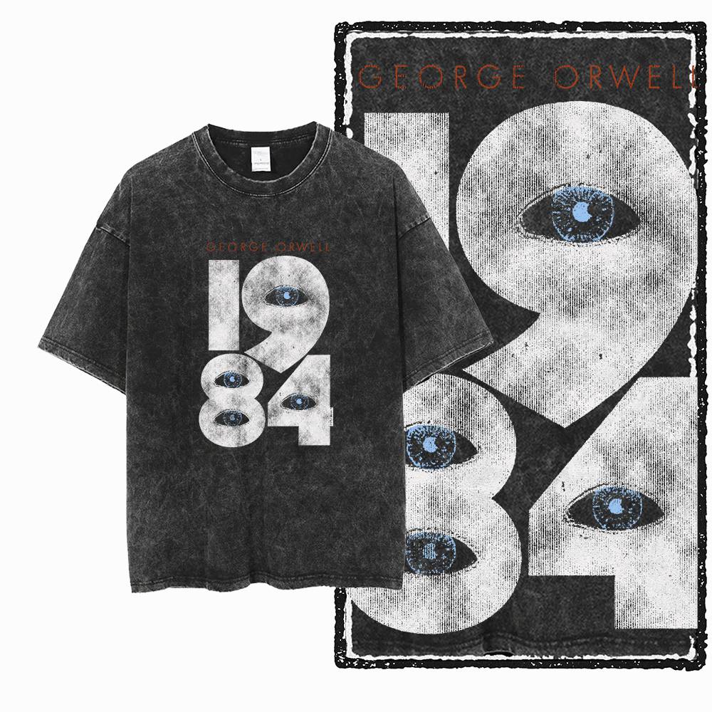 Acid Wash Vintage Graphic T Shirt - T-shirt pour hommes G02 exclusif 100%