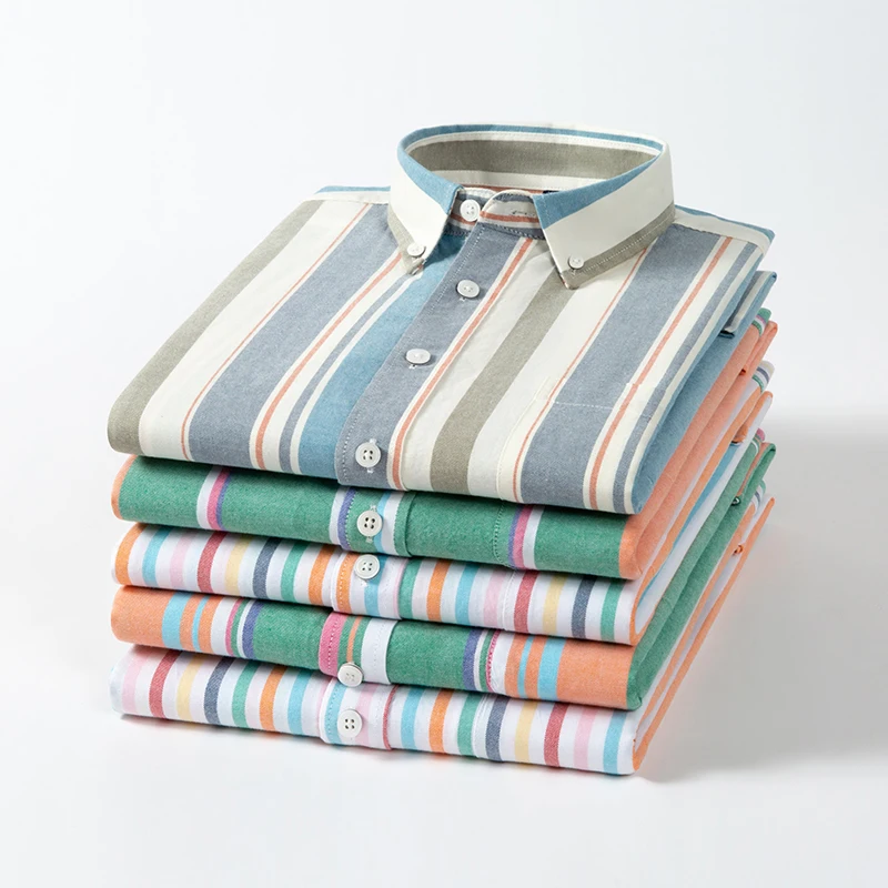 Oxford Cotton Casual Shirt Business - 2025 100% coton Oxford chemises décontracté