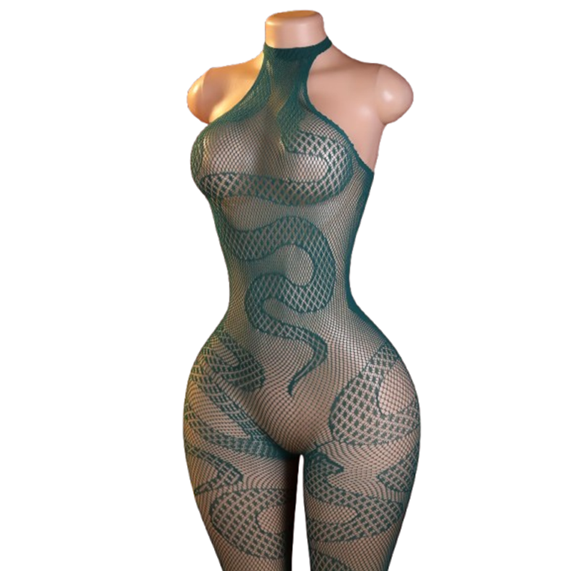 Underwear - Combinaison sexy en peau de serpent