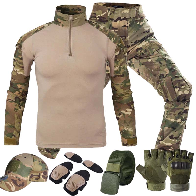 Costumes tactiques d'extérieur - Tactical Military Shirt Cargo avis et prix