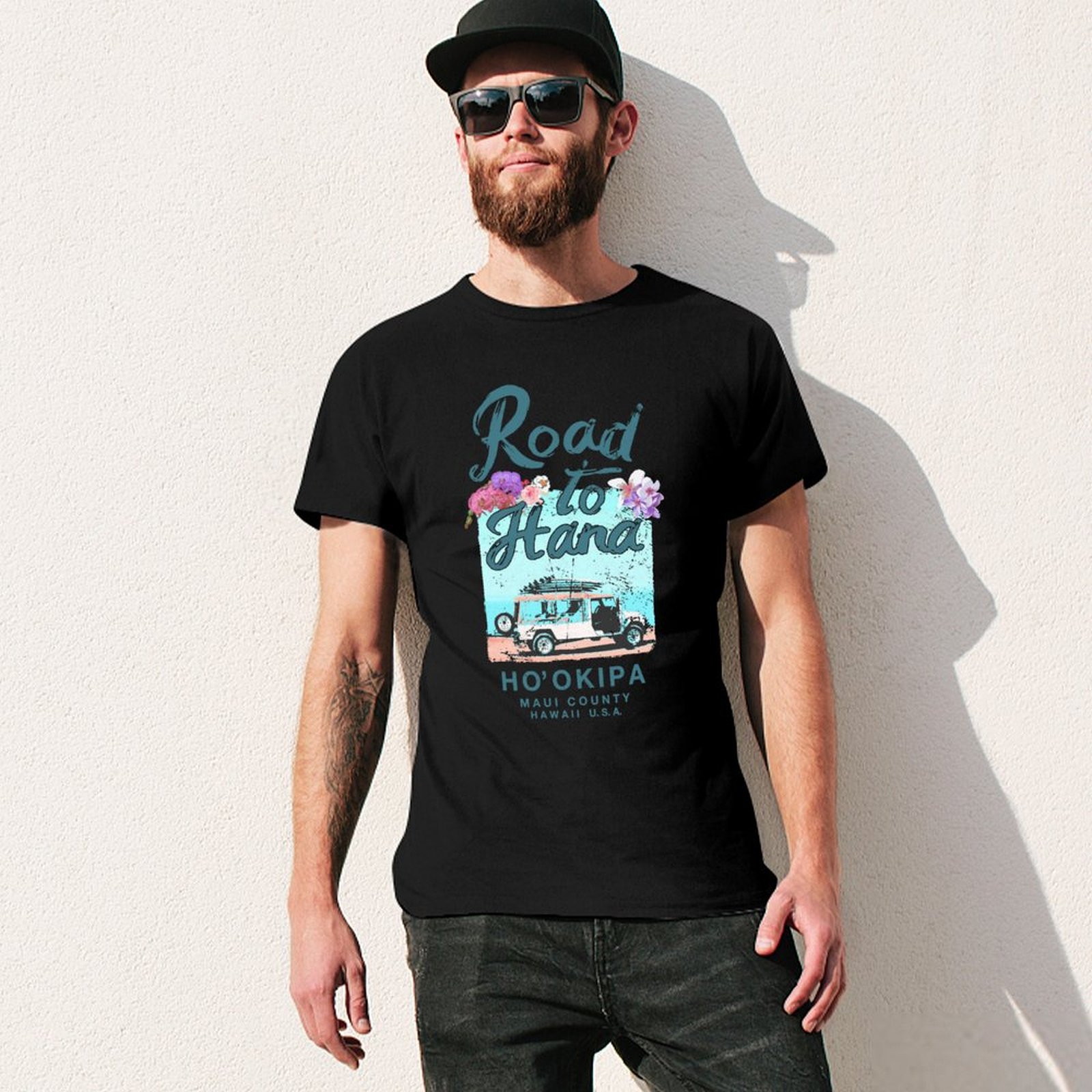 Road to Hana Maui Hawaii T-shi - Vintage Hawaiian Floral Shirt avis et prix