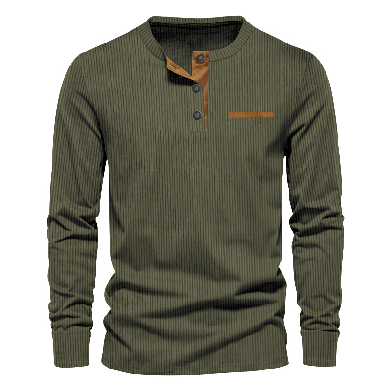 T-shirt à manches longues pour - Corduroy Button Up Shirt Men avis et prix