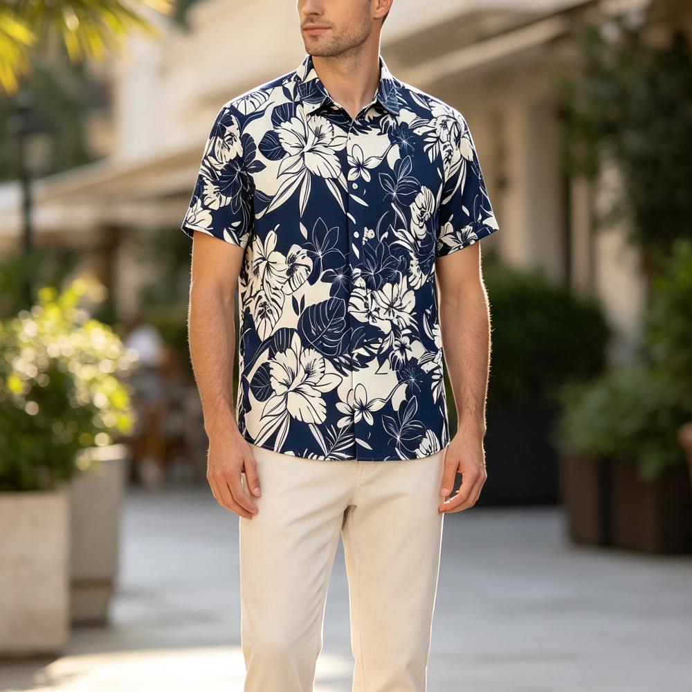 Chemise hawaïenne à imprimé fl - Vintage Hawaiian Floral Shirt avis et prix