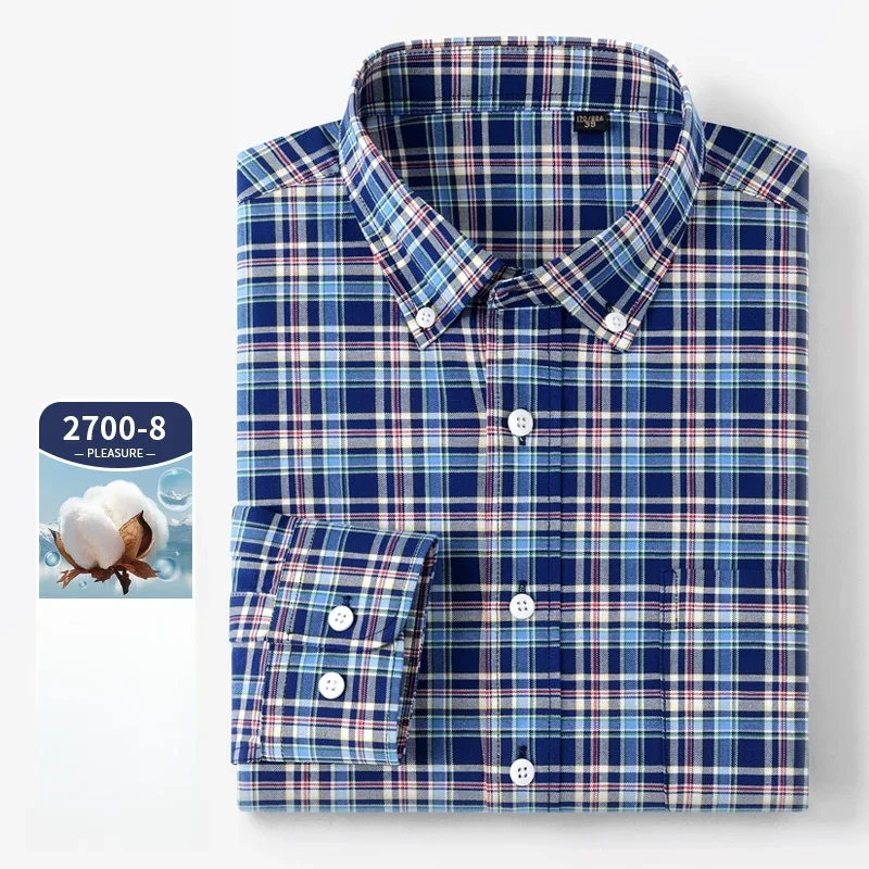 Chemise à manches longues pour - Oxford Cotton Casual Shirt Business avis et prix