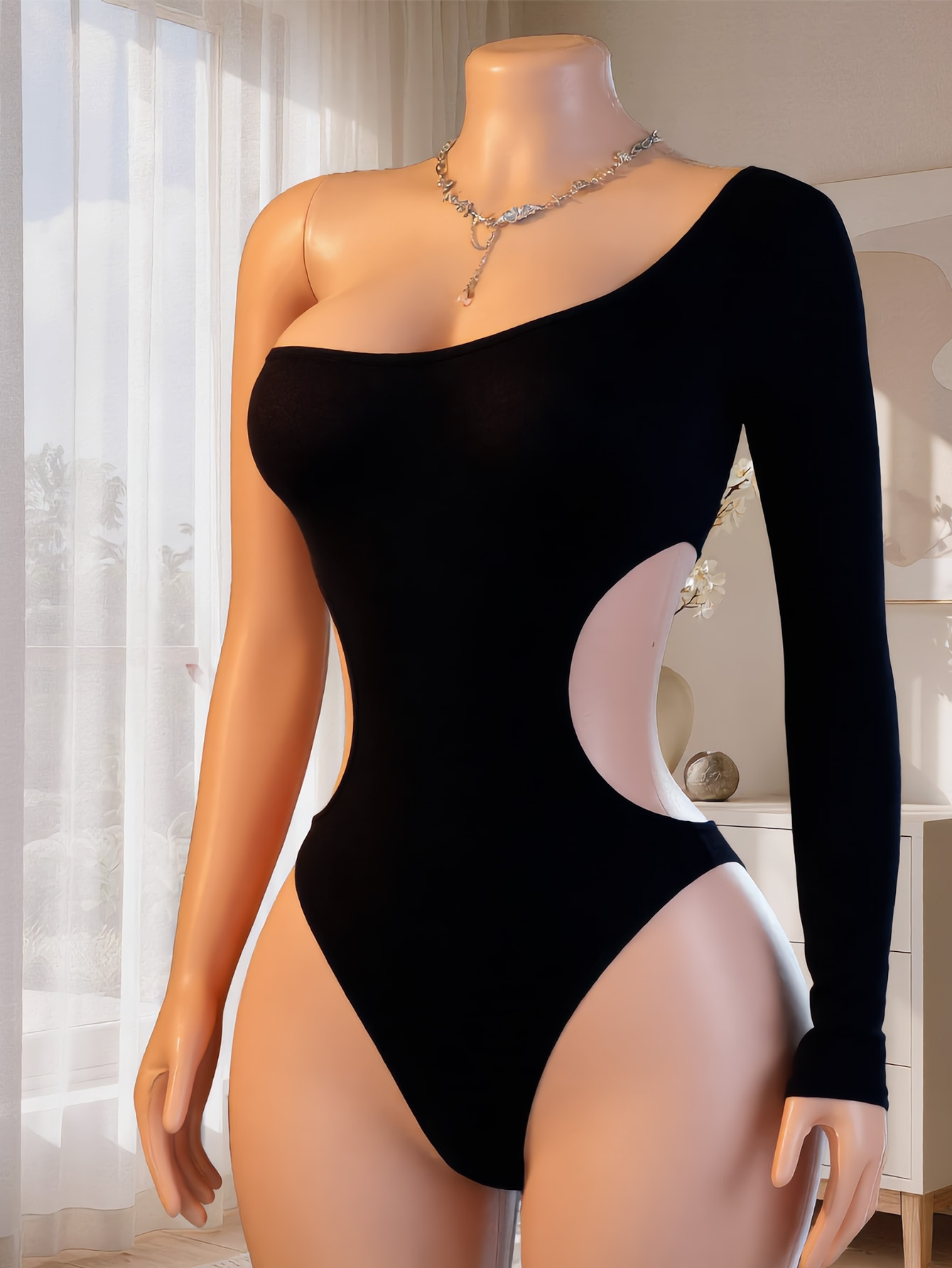 Body asymétrique à manches lon - Underwear avis et prix