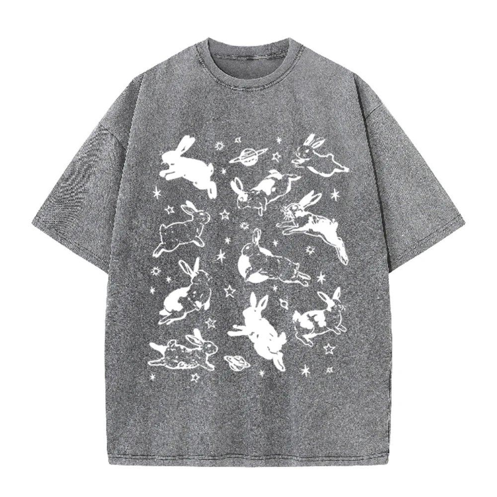 T-shirt unisexe décontracté no - Acid Wash Vintage Graphic T Shirt avis et prix