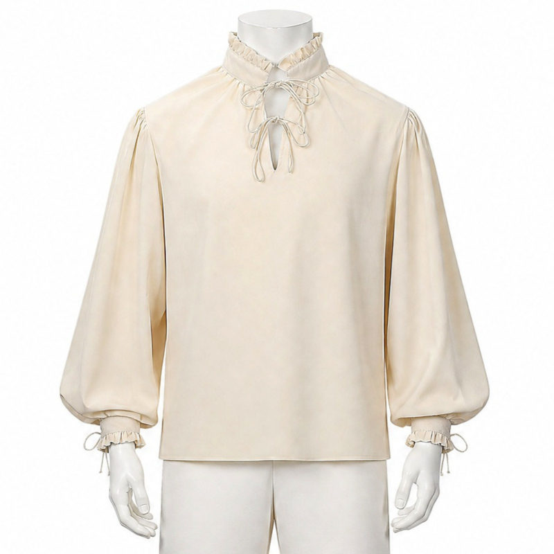 Chemise de pirate médiévale Re - Medieval Gothic Lace Up Pirate Shirt avis et prix