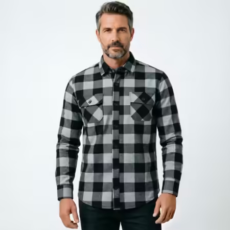 Chemise à carreaux à manches l - Flannel Plaid Shirt Heavy Weight avis et prix