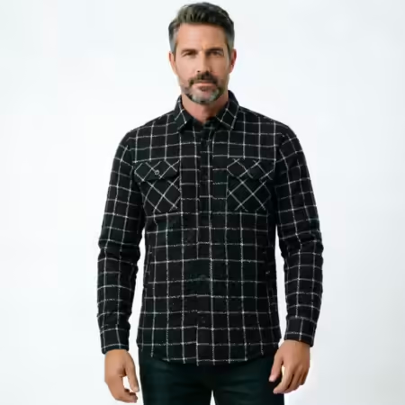 Chemise à carreaux à manches l - Flannel Plaid Shirt Heavy Weight avis et prix