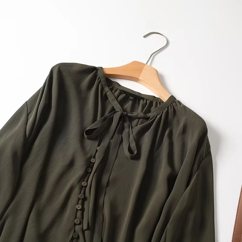 Chemisier ample vert foncé à m - Shirts avis et prix