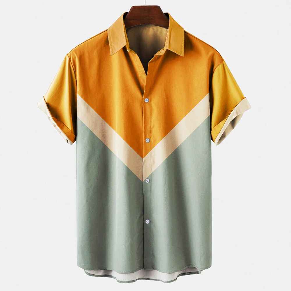 Chemise de bowling à rayures e - Short Sleeve Bowling Shirt Retro avis et prix
