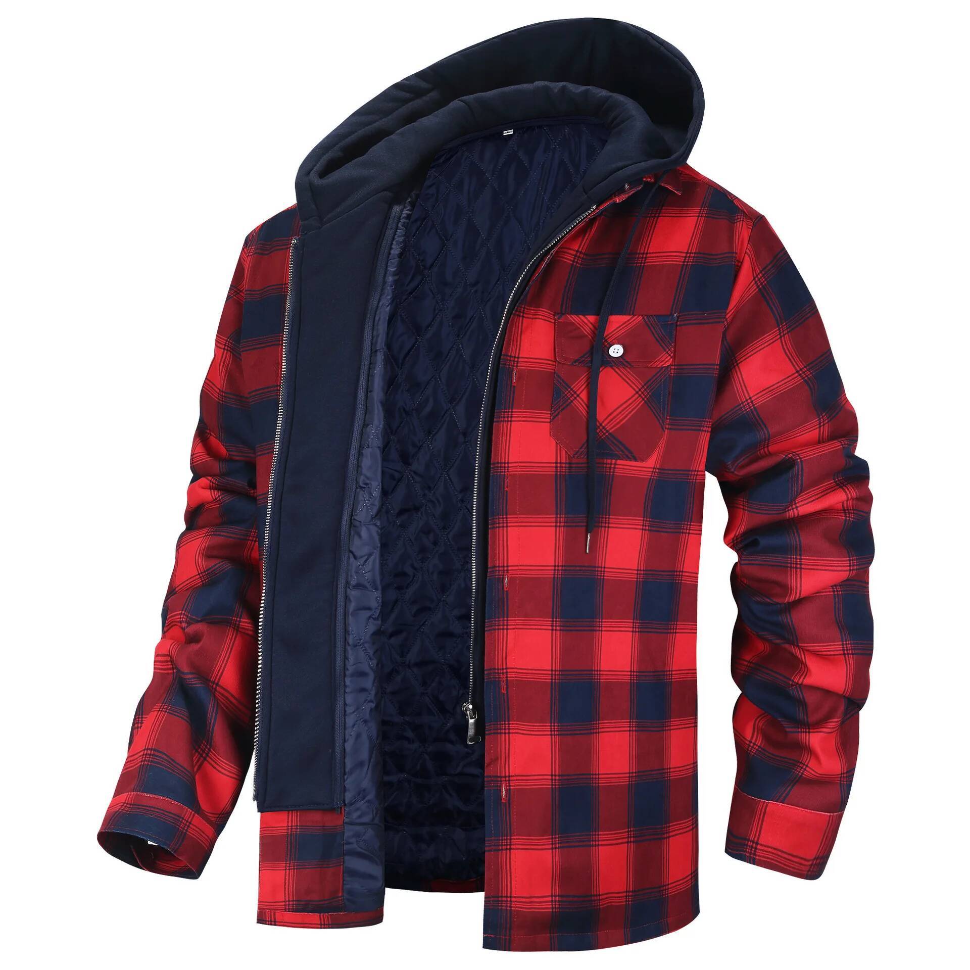 Veste d'hiver à carreaux en fl - Flannel Plaid Shirt Heavy Weight avis et prix