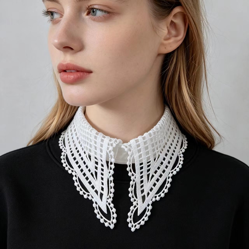 Faux col blanc à volants pour  - Shirts avis et prix