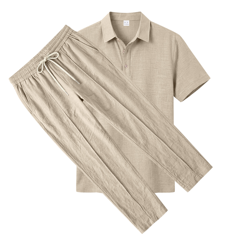 Ensemble polo 2 pièces pour ho - Mens Linen Shirt Long Sleeve avis et prix