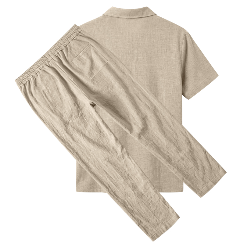 Ensemble polo 2 pièces pour ho - Mens Linen Shirt Long Sleeve avis et prix