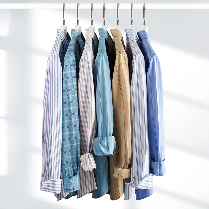 Chemise à carreaux rayée Oxfor - Oxford Cotton Casual Shirt Business avis et prix