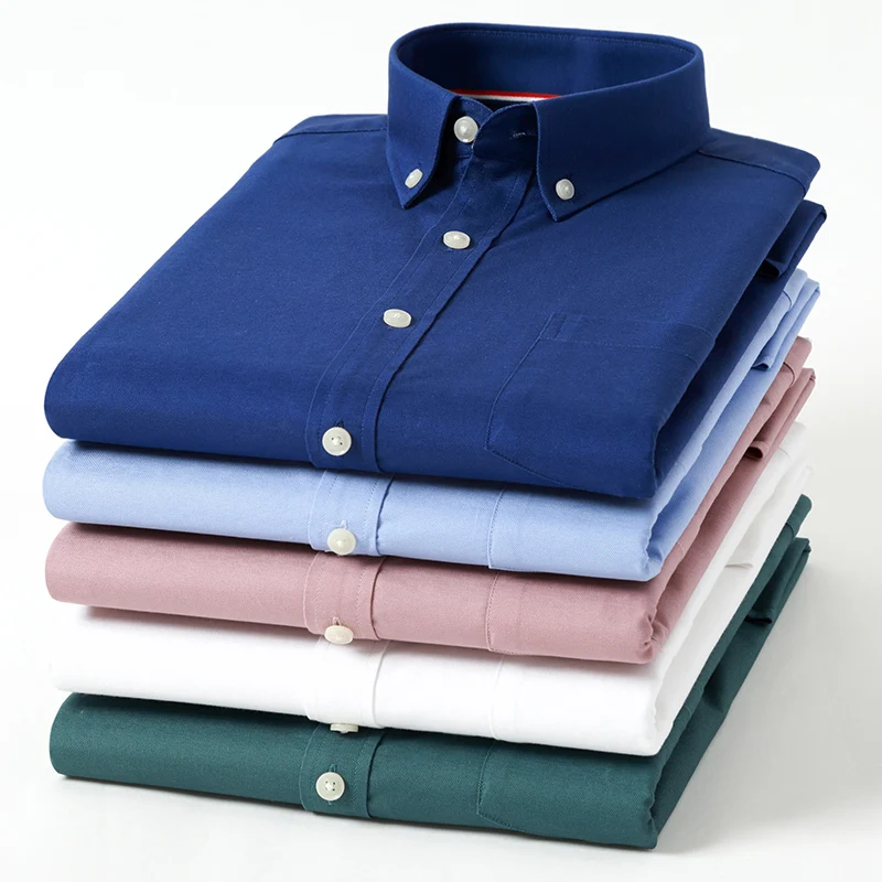 Chemise à carreaux rayée Oxfor - Oxford Cotton Casual Shirt Business avis et prix