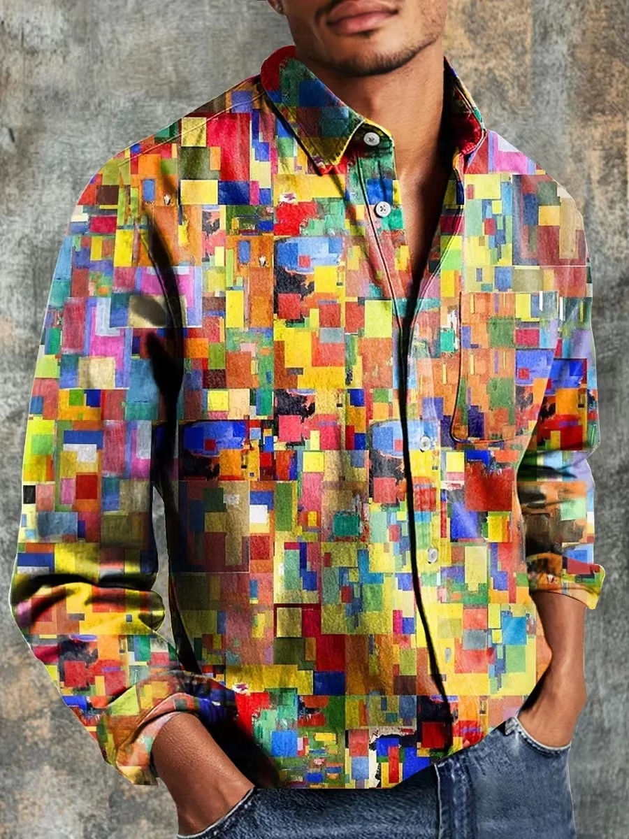 Chemise décontractée pour homm - Mens Linen Shirt Long Sleeve avis et prix